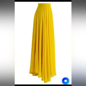 Chicwish chiffon long skirt- Mustard